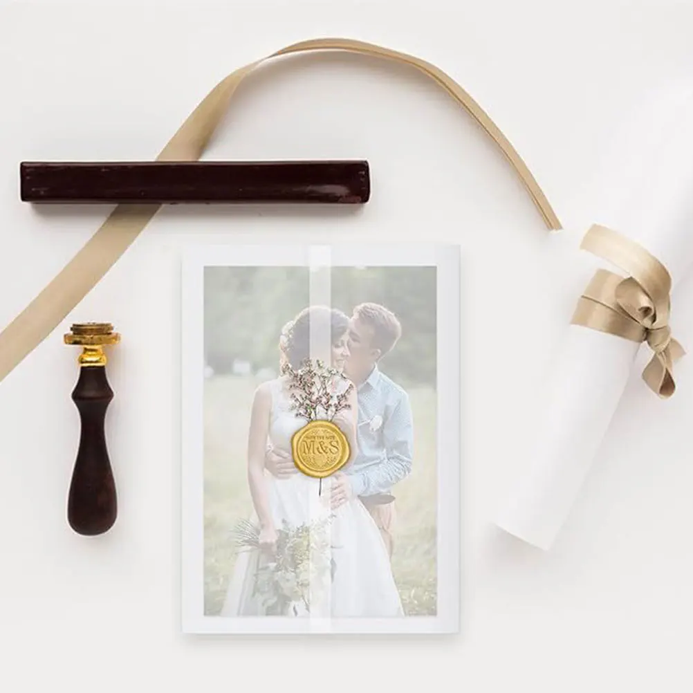 

50 Pcs Pre-folded Envelope Invited Glassine Photo Envelopes Transparent Litmus Paper