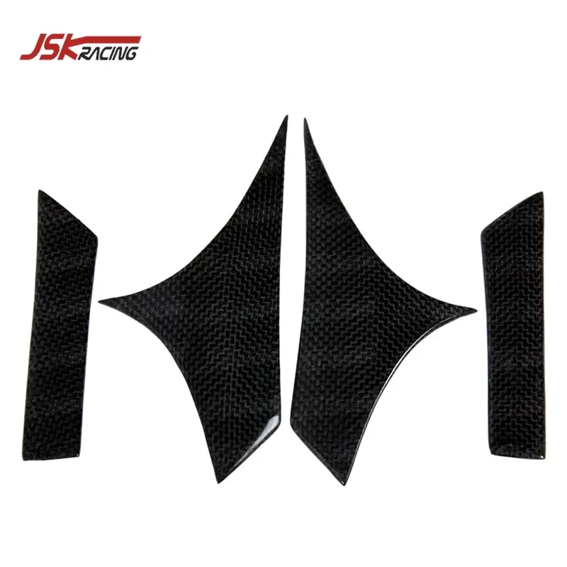 NOV STYLE DRY CARBON FIBER INTERIOR MIRROR DECORATION COVER (PLAIN) for 2011-2016 FERRARI 458 ITALIA and SPIDER and SPECIALE