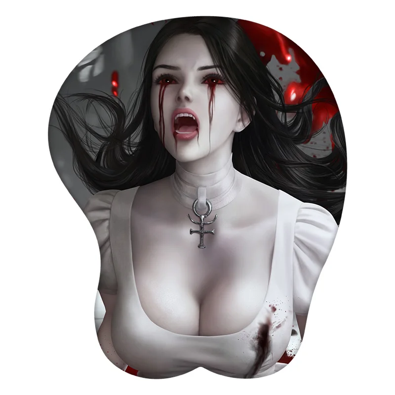 Thriller Alice Liddell 3D Mouse Pad Anime Mousepad Wrist Rest Silicone Sexy Creative Gaming Mat Gift