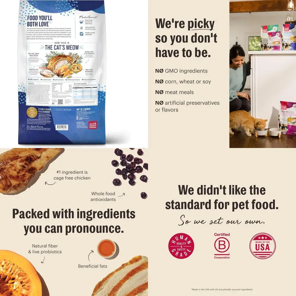 

Premium Grain-Free Turkey & Chicken Dry Cat Food, 10 lbs