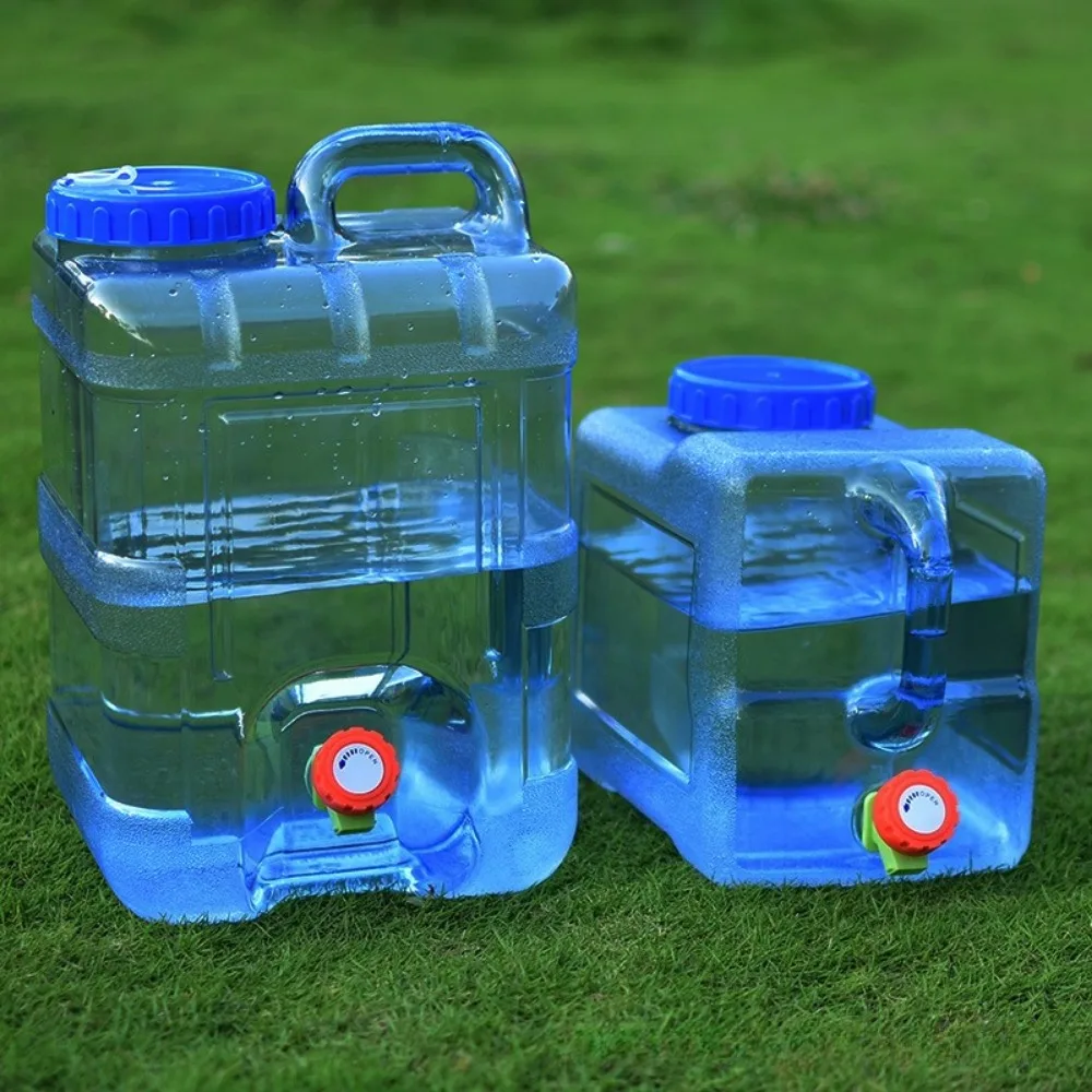 Outdoor Portable Bucket Large-capacity Plastic Water Tank with Faucet Camping Picnic Water Storage Tank  Water Storage Bucket