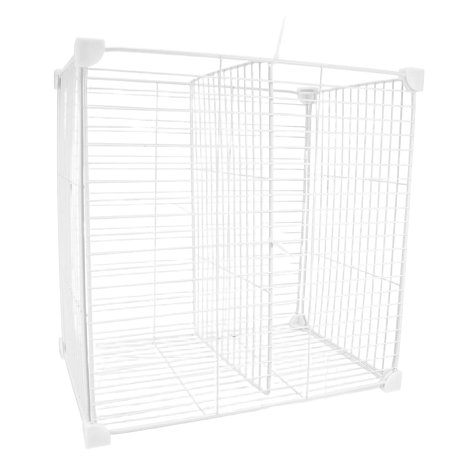 Freezer Basket Dividers 2 Grids Metal Mesh Modular Drawer Organizer for Chest Freezer Refrigerator Shelf Partition