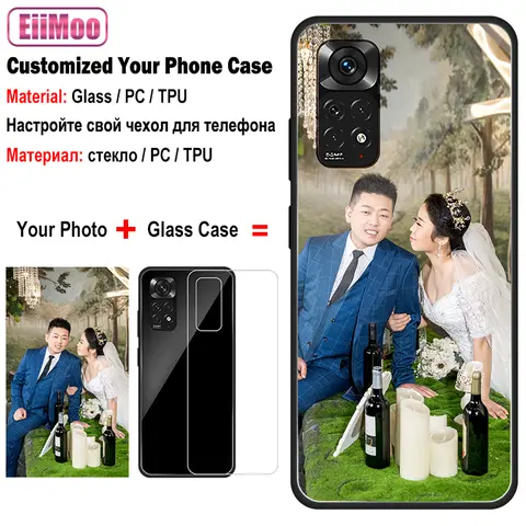 Custom Photo Case For Xiaomi Redmi Note 9T 7A 9AT S2 Y2 K20 7 Turbo 4 Mi Poco X7 X3 Pro Plus NFC 5G Silicone Glass Leather Cover