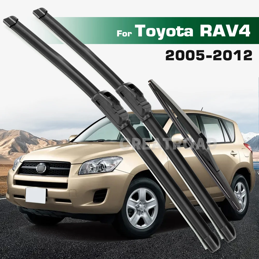 

Для Toyota RAV4 XA30 2005-2012 2006 2007 2008 стеклоочиститель передние и задние щетки стеклоочистителя лобовое стекло щетки 24 "+ 16" + 12"