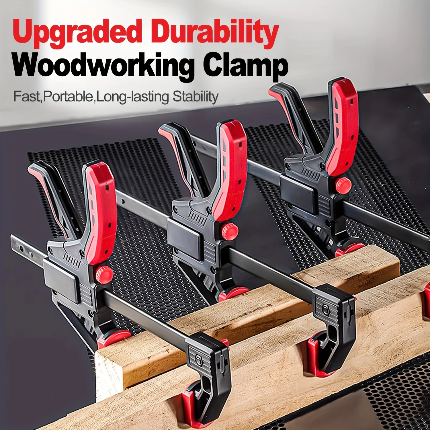 6in/8in Woodworking Work Bar Set F Clip Nylon Fast Quick Ratchet Release DIY Carpentry Clip Plank Clip Tool Clip Fixed Clip