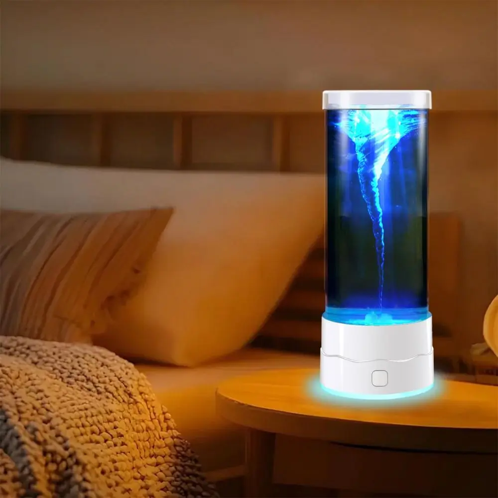 

7 Color Changing Tornado Motion Mood Lamp USB Mini Multi-Color Relaxing Light Popular Sensory Atmosphere Lamp