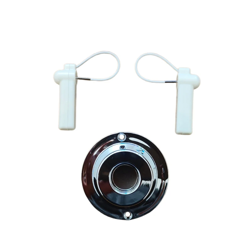 50pcs Security Tag With Steel Wire Lanyard Reusable AM 58KHz MHz EAS Hard Tag For Cloths Hats Shose Bags With Magnet Lock Opener
