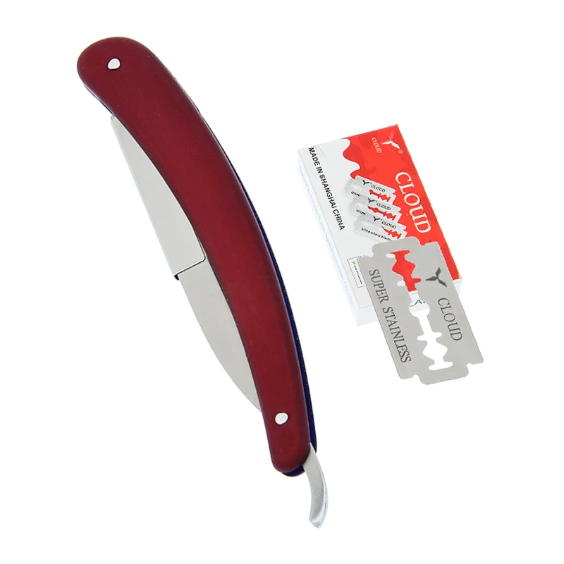1pcs Professional Manual Shaver Straight Edge Stainless Steel Sharp Razors Men Razor Folding Shaving Beard Cut With Blade C0006A