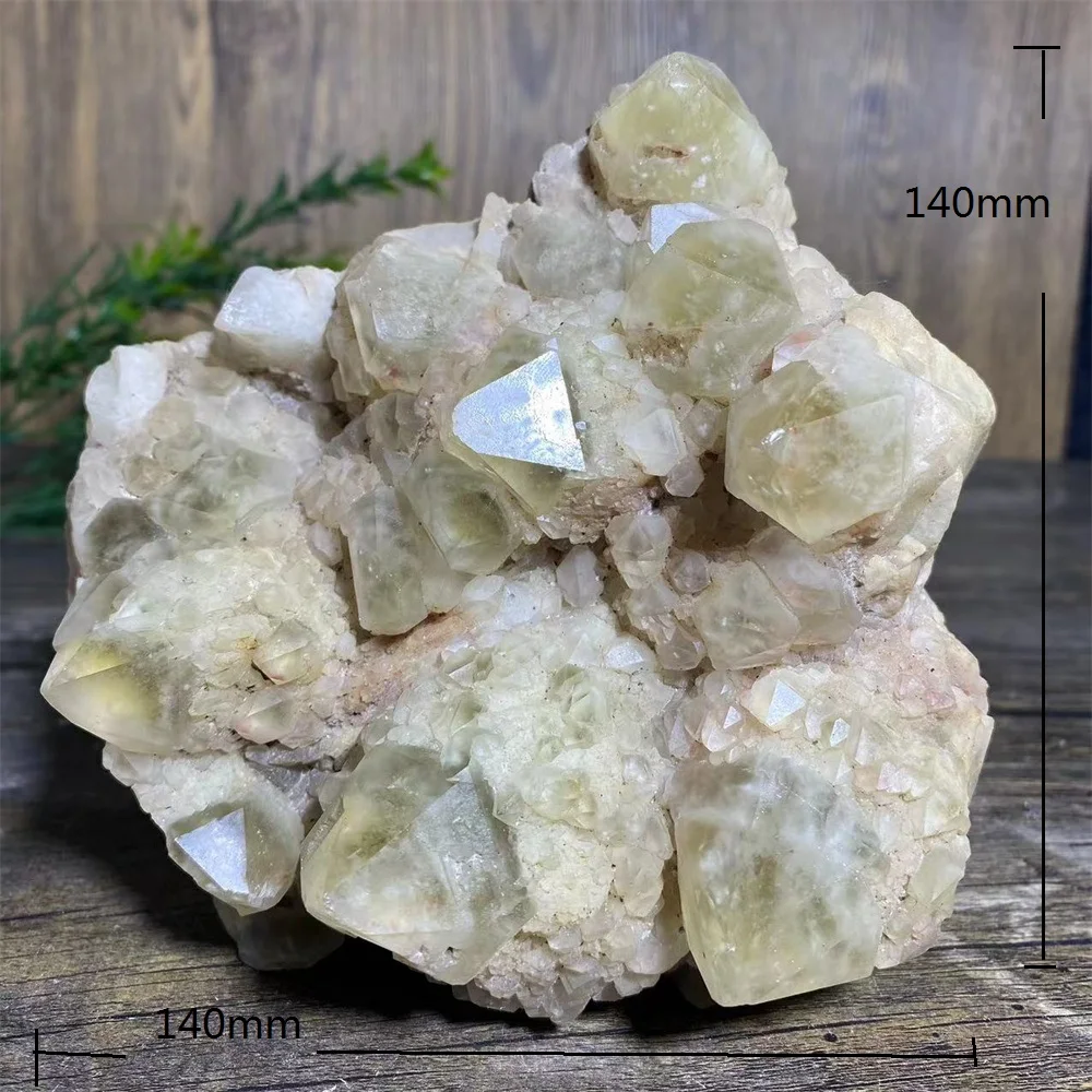 2075g Citrine Quartz Tower Clsuter Natural Crystal Specime Raw Reiki Minerals Healing Gemstones Stripe Home Decoration