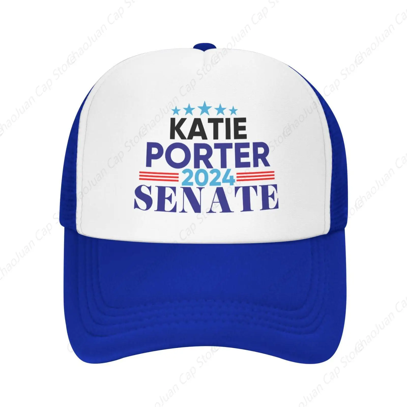 Katie-Porter for Senate Hat Katie-Porter for Senate 2024 Mesh Hat California Democrat Senate Cap for Men Women Blue