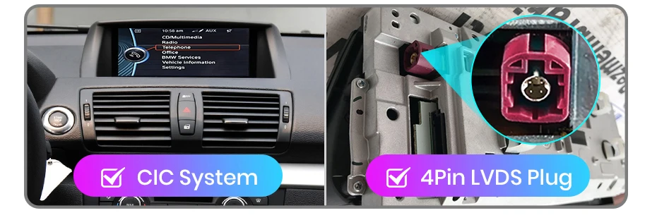 Junsun Drahtloses Carplay Android Auto Autoradio für BMW 1er E81 E82 E87 E88 2005–2012 4G WiFi GPS Intelligente Systeme Stereo – Detail 4