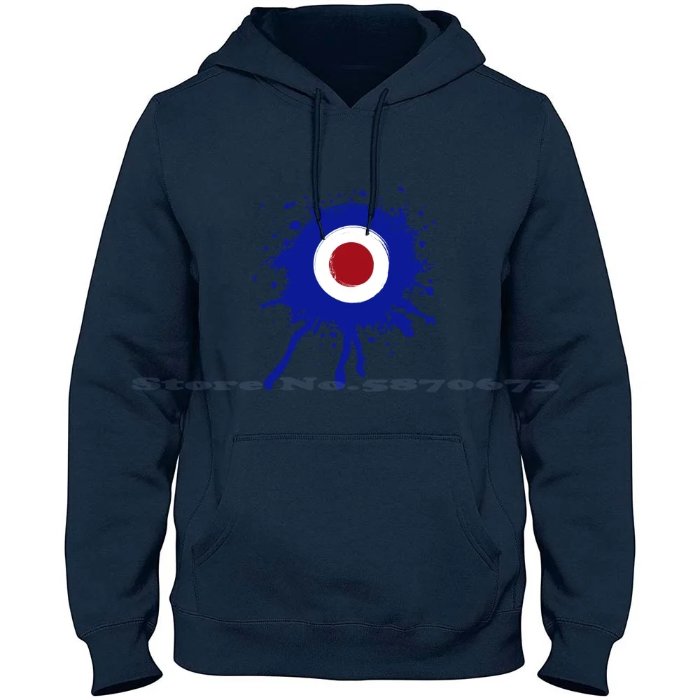 Paint Splattered Mod Target 100% Cotton Hoodie Retro Mods Scooters Lambretta Mod Culture Mod Revival