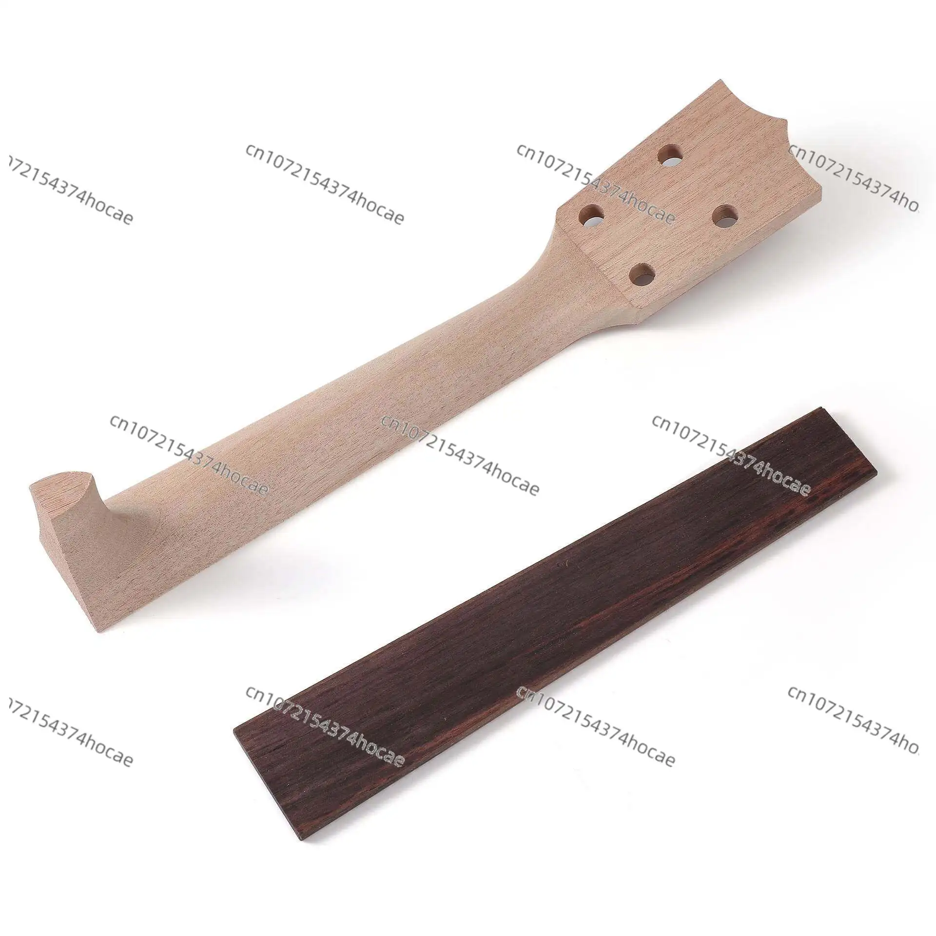 DIY Biscuit Box Ukulele Neck Kit, Cigar Box UK Handle + Strings + String Buttons + Bridge