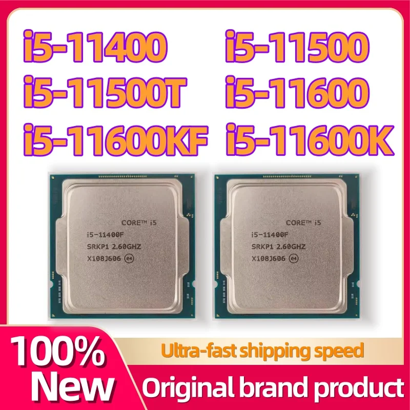 NEW i5 CPU i5-11400 i5-11500 i5-11500T i5-11600 i5-11600KF i5-11600K Works for office and gaming