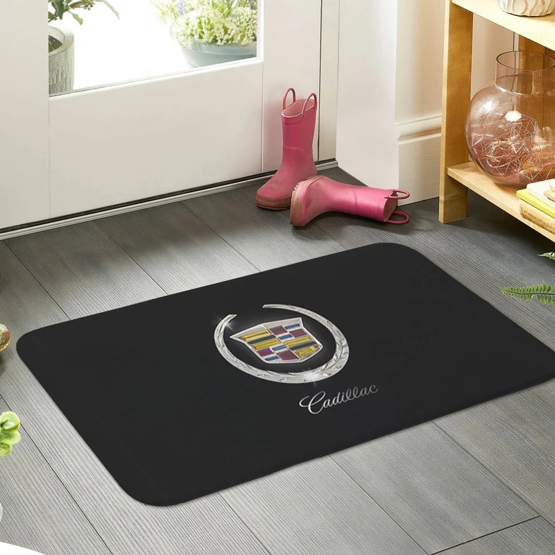 

Main Door Entry Mat T-Cadillacs Hallway Living Room Floor Carpet Kitchen Bedroom Rug Slip-resistant Custom Doormat Home