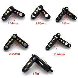 1Pair 3Pin 2pin with ears Waterproof Magnetic Pogo Pin Connector Pogopin Male Female 2.54mm 2.8mm Spring Loaded DC Power Socket