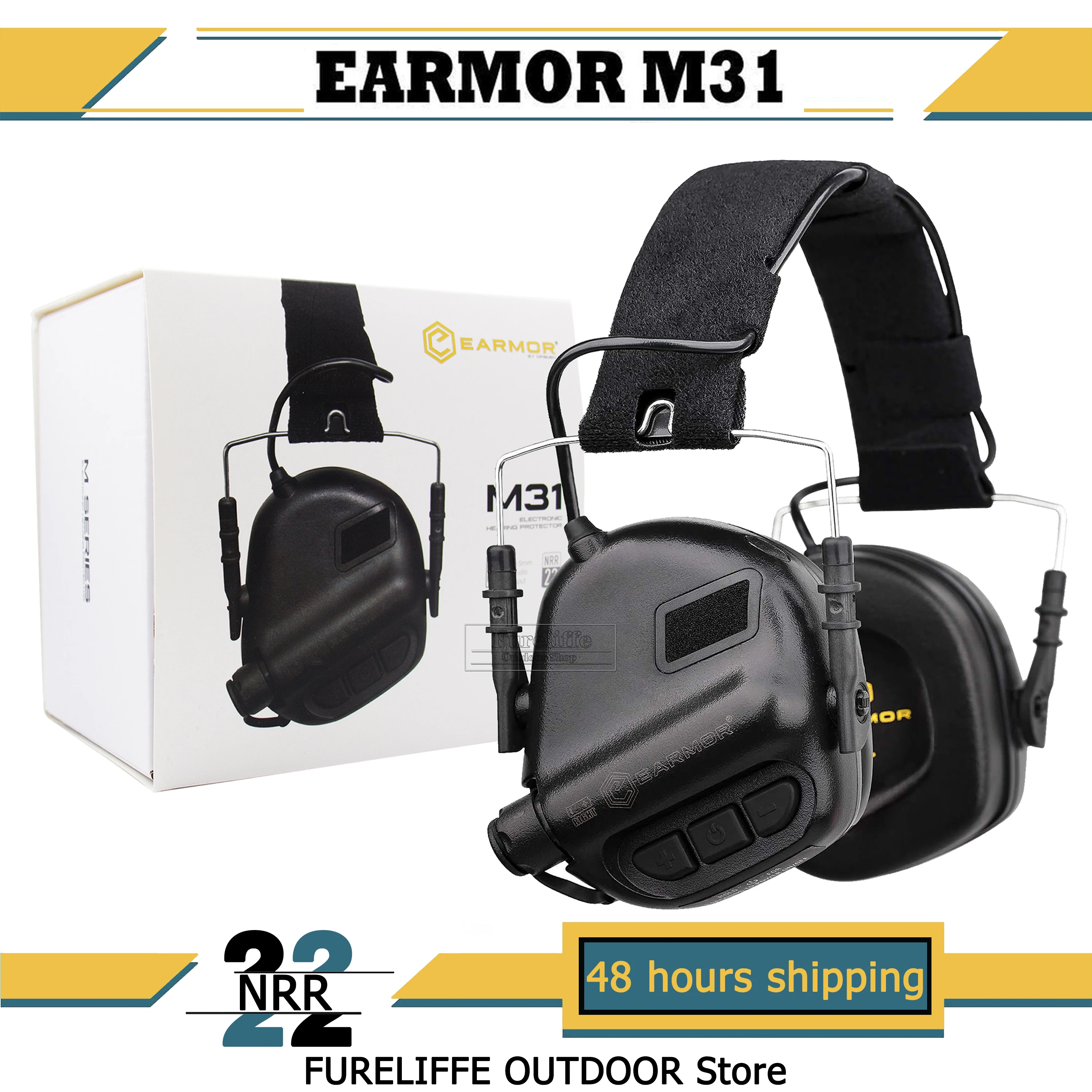 Tactical earmuffs Earmor M31 active headset electronic shooting headset Hearing protection earmuffs Hot sale