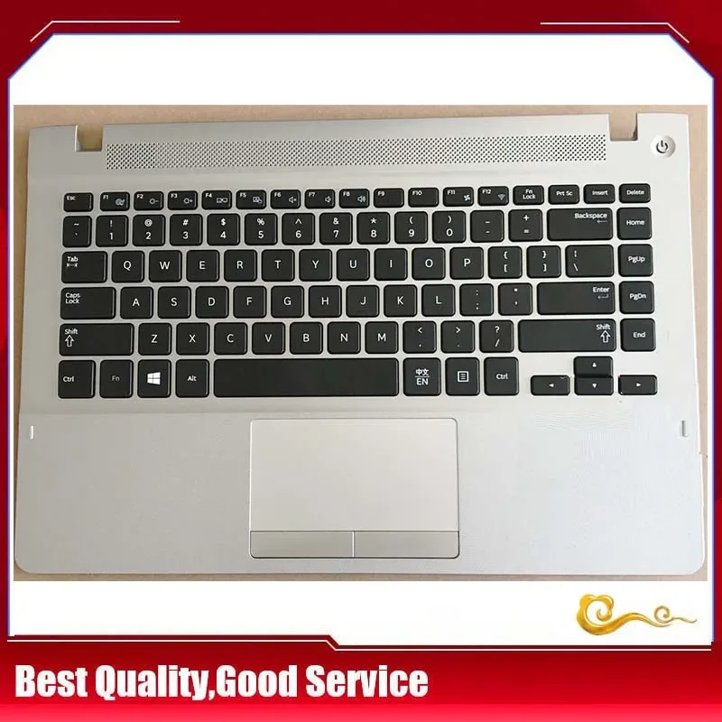 

New/Org For Samsung NP470R4V NP370R4E NP370R4V NP450R4E NP450R4V NP470R4E palmrest US keyboard upper cover Touchpad,Silver