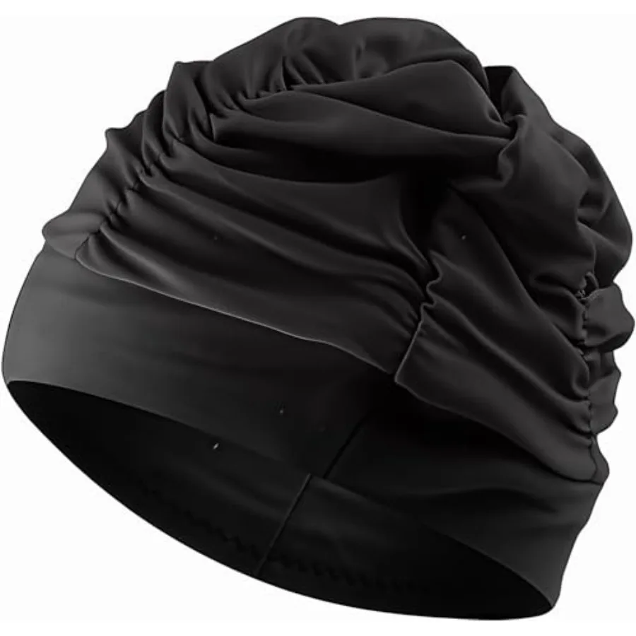 

Swim Cap Women Adult Comfortable Fit Stylish Design for Pool Stay SecureFashionab Fabric Swim Caps for Women Swimming for Cloth