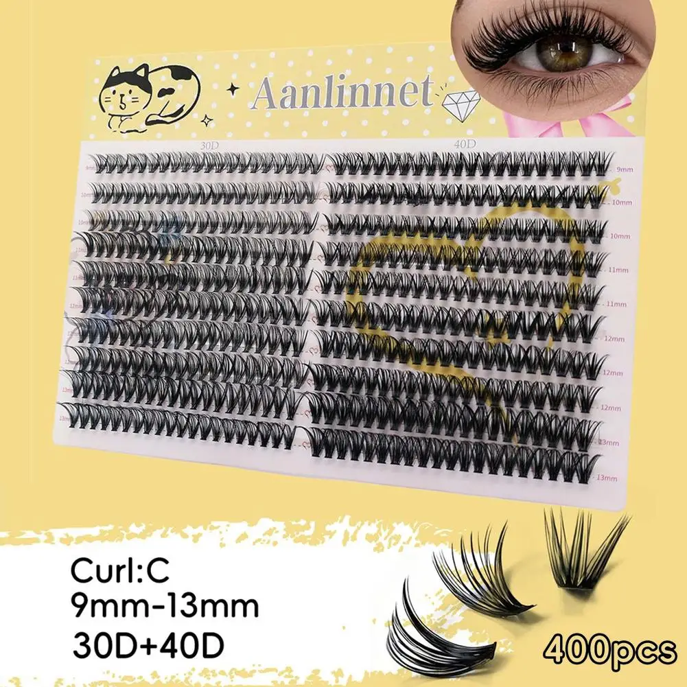 3D Fluffy False Eyelashes Single Cluster 80D Eyelashes Large-capacity Natural Extension Lash Makeup Tool