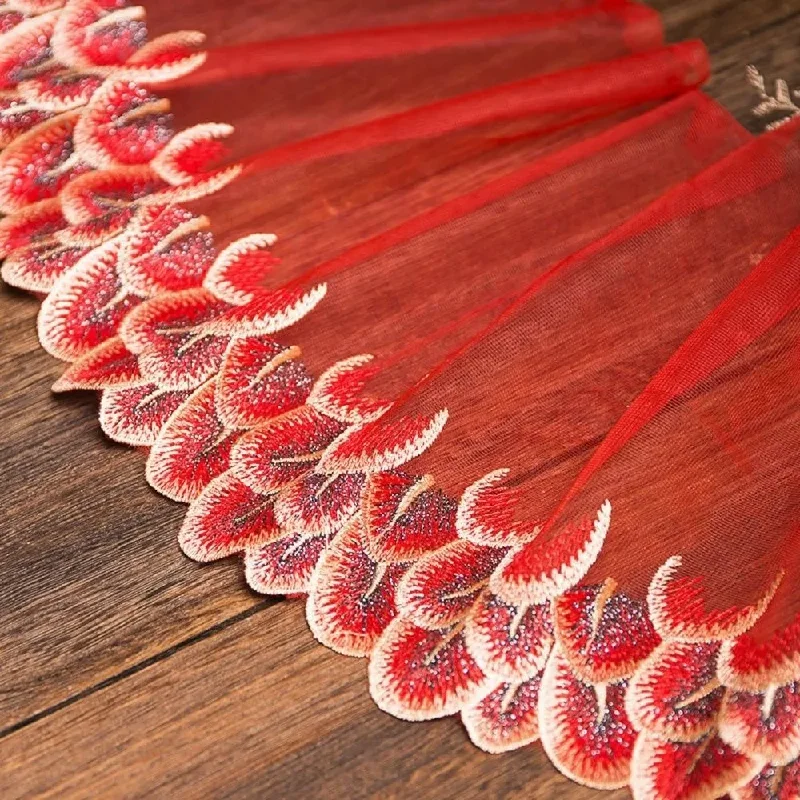 

New Multicolor Embroidery Lace Fabric DIY Mesh Sewing Ribbon Trim Hem Trim Handmade Lace Trim Handicraft Accessories