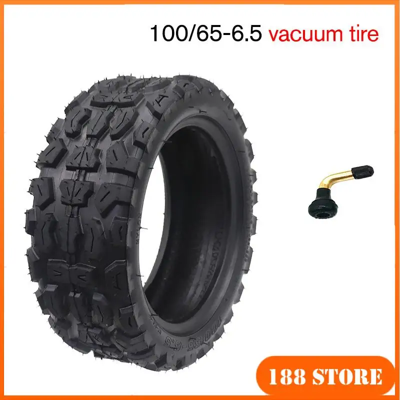 11 Zoll Schlauchloser Reifen Für E-Roller - 100/55-6.5 & 90/65-6.5, Gummi, Schwarz