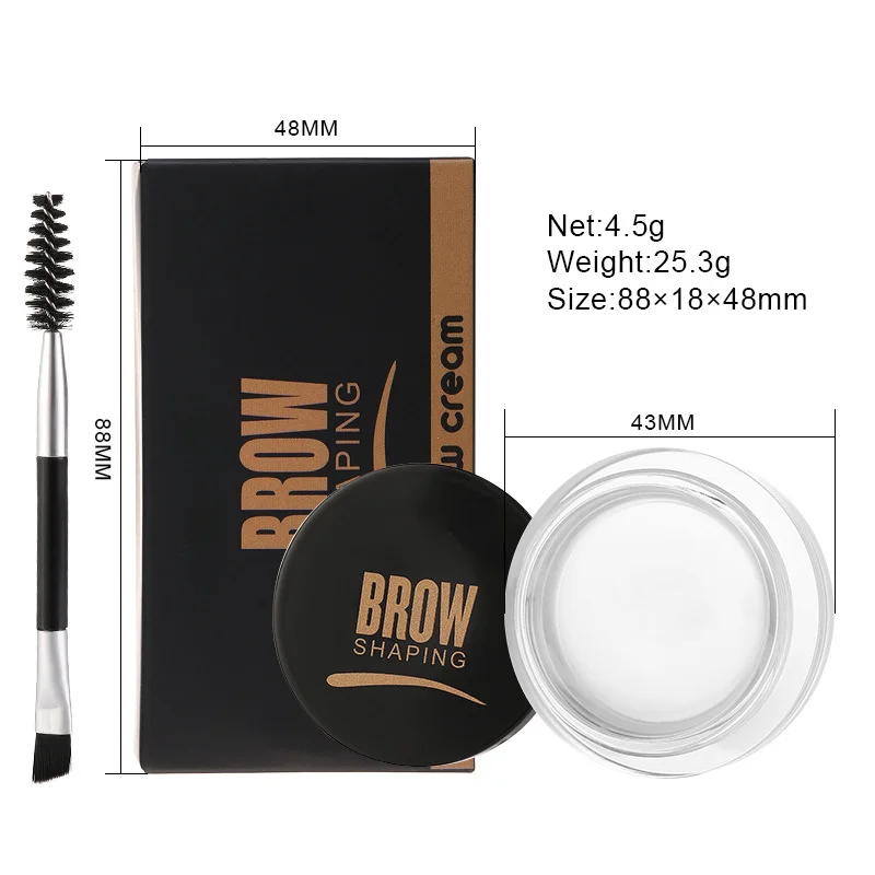 Eyeliner 2 en 1 avec brosse, crème gel pour les yeux, imperméable, longue durée 256, noir, marron, facile à porter, maquillage coréen, cosmétique