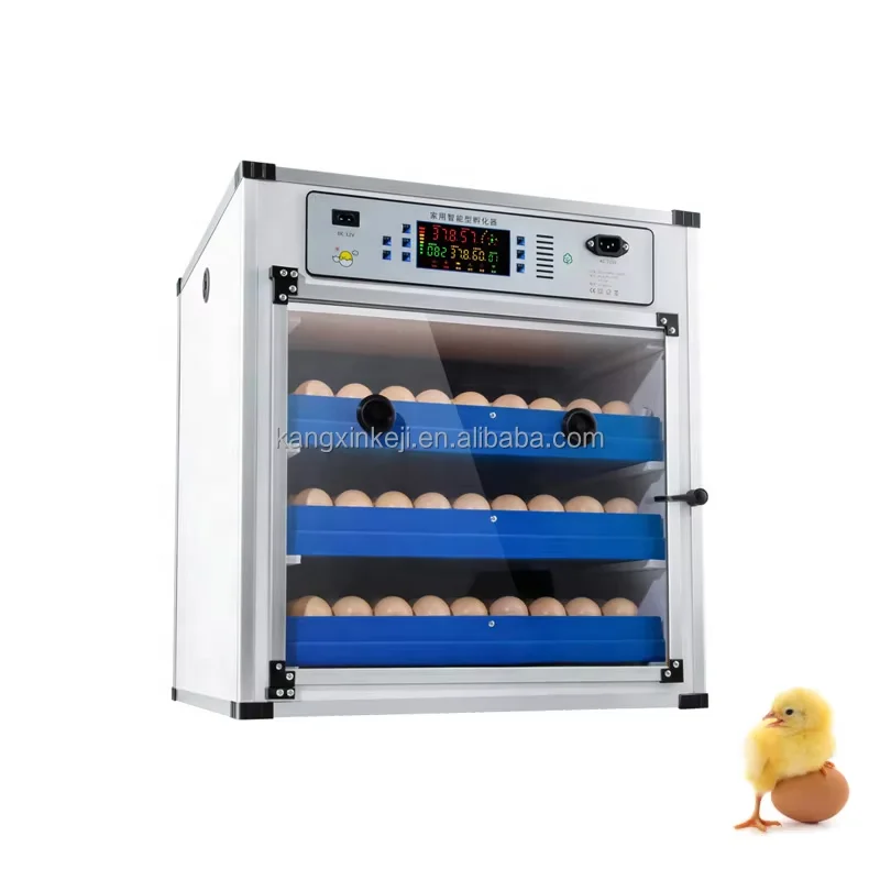 New Home-use Fully Automatic Digital Incubator 220V 98% Hatching Rate Automatic Egg Turning 204pcs Capacity Controlled