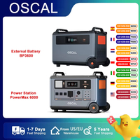 OSCAL Blackview 7200WH Solar Generator 6000W 3600Wh Power Station + 3600Wh Expandable Battery 120V/240V Slipt Voltage AppControl