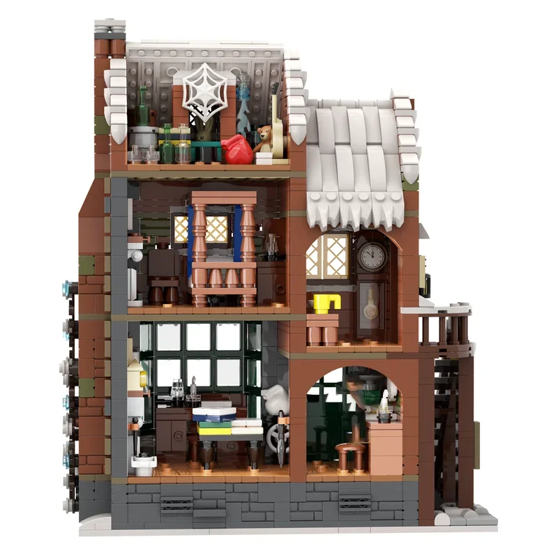 Moc Building Blocks Winter Village Technology Modular Bricks Model  Gifts Christmas Toys DIY Sets Assembly