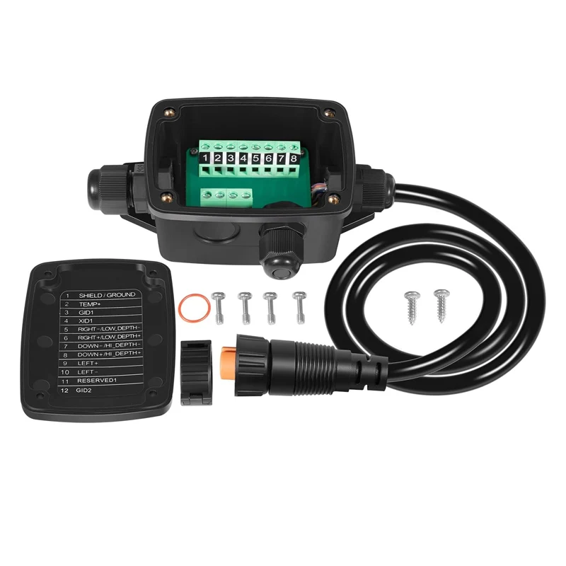 010-11613-10 Xdcr Adapter, Wire Block to 12pin Sndr Compatible with Garmin 12-pin Sounder Connector & Transducer, for GPSMAP