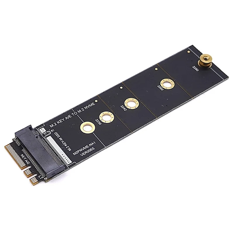 New M.2 A+E KEY Slot To M.2 NVME Adapter Card NGFF To KEY-M Expansion Card NVMe PCI Express SSD Port Expansion Adapter