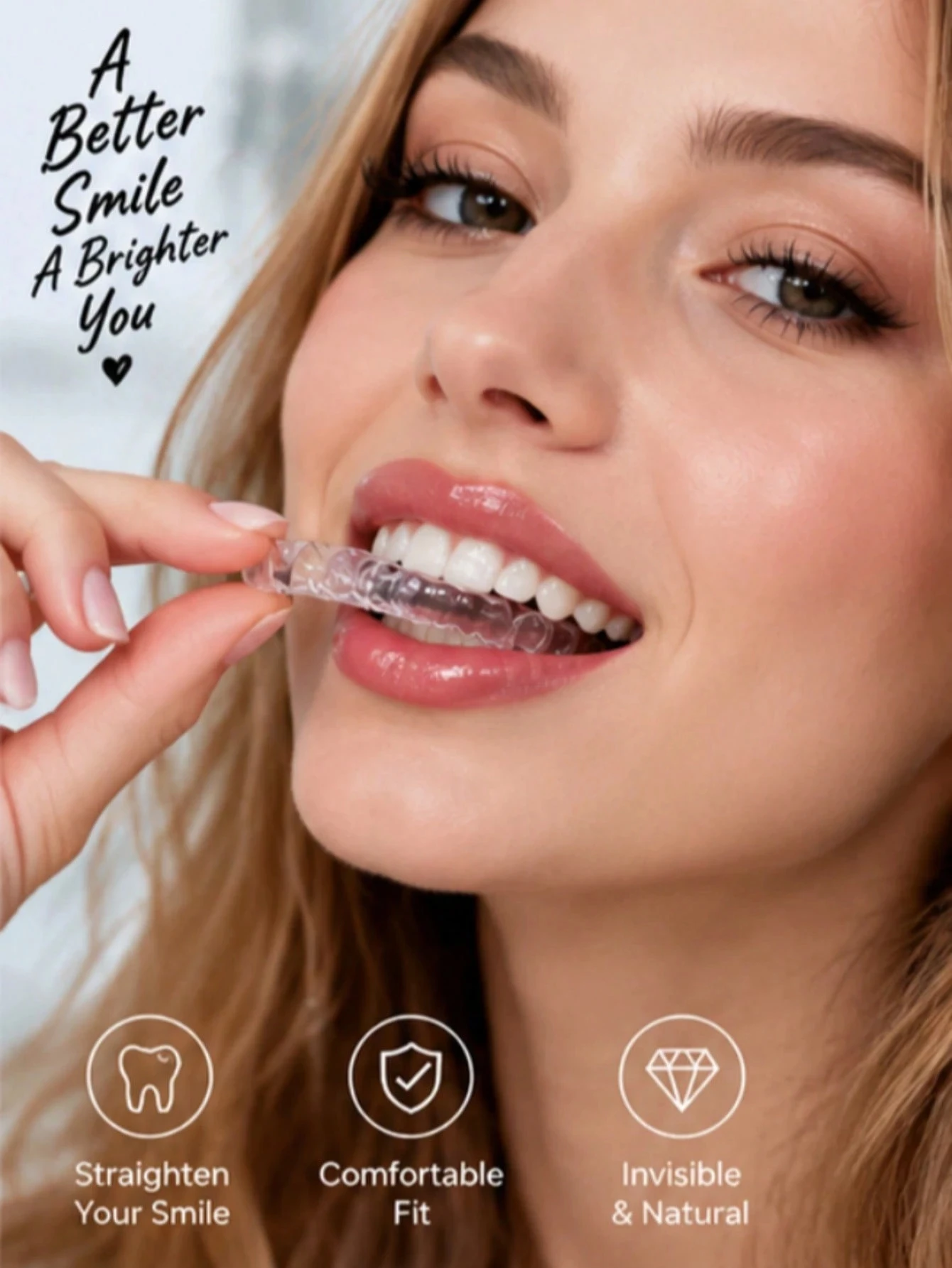 2 Pcs Orthodontic Braces Appliance Transparent Dental Silicone Alignment Trainer Retainer Bruxism Mouth Duard TeethStraightener