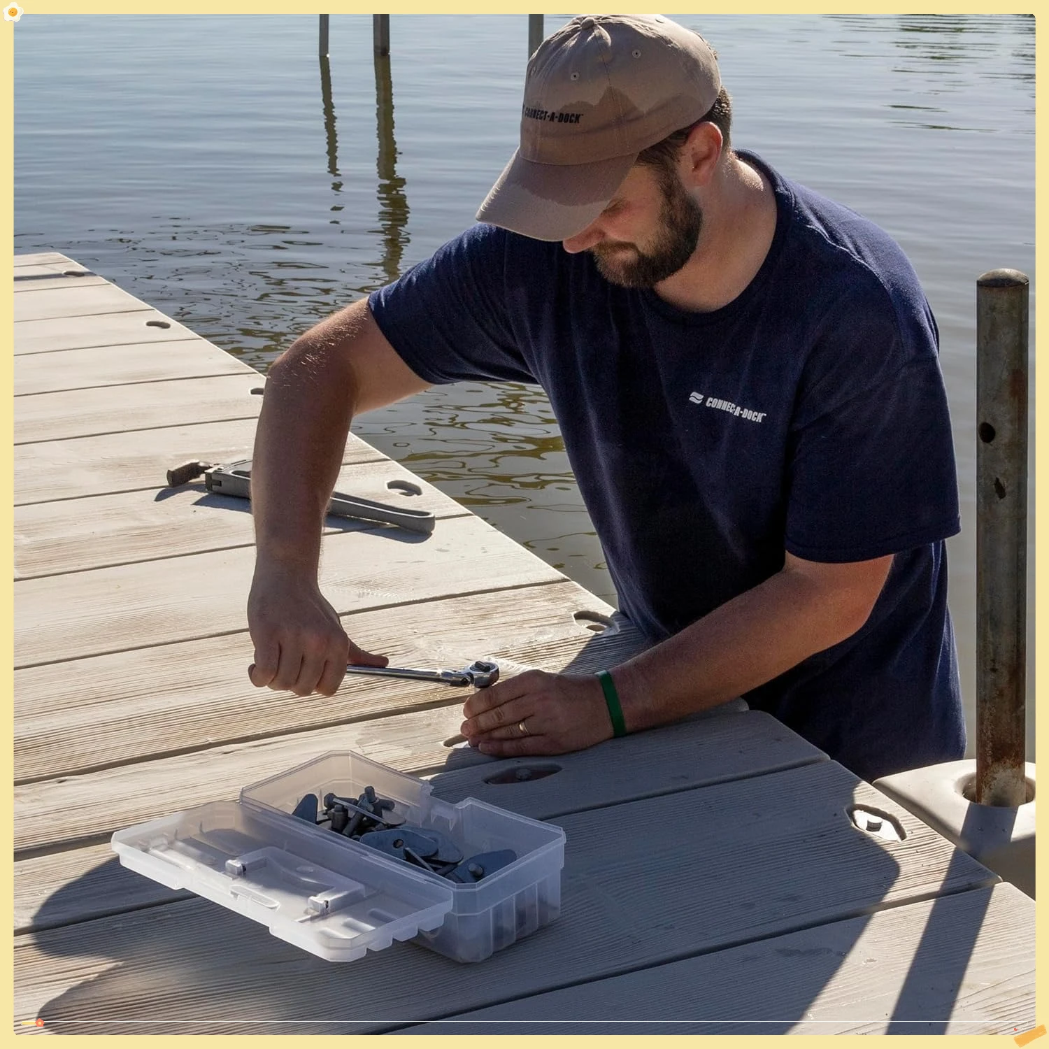 Scatola portaoggetti in plastica trasparente da 12 pollici - Organizzatore portatile per artigianato artistico con manico per forniture e strumenti