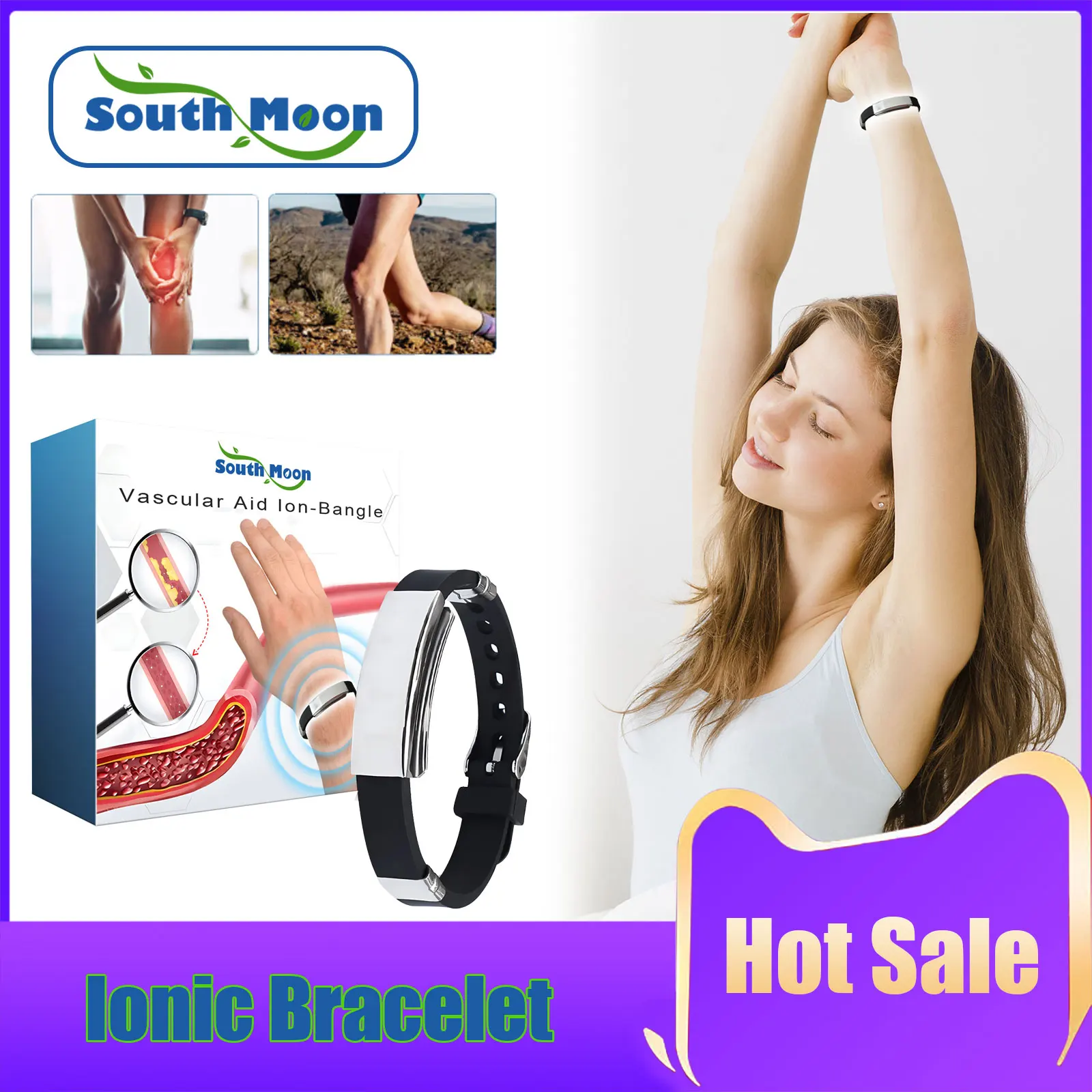 Ionic Bracelet Improve Dizziness Wristband Energy Balance Body Joint Pain Relief Lumbar Analgesic Care Body Treatment Bracelet