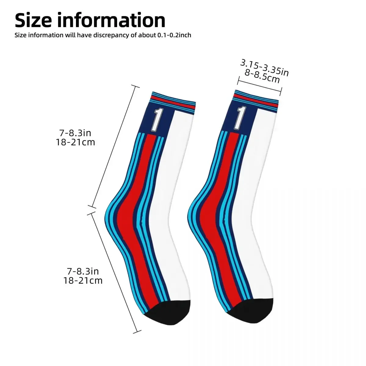 Martini Racing Livery Socks Harajuku High Quality Stockings All Season Long Socks Accessories for Unisex Christmas Gifts