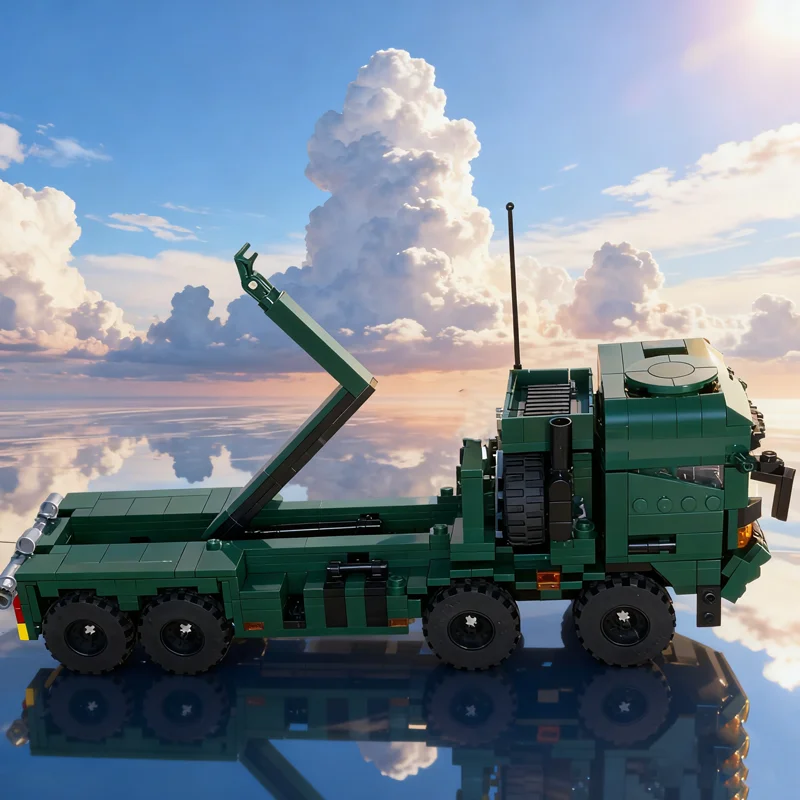 823개 MOC RMMV 팔레타이즈드 로드 PLS 강화형 EPLS 해리 모델 블록 장난감 크리스마스 선물 건축 아이디어 교육용