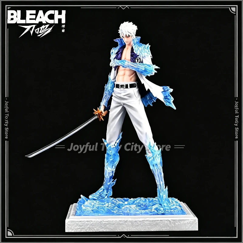 

28cm Bleach Adult Toshiro Hitsugaya PVC Action Figure Ice Effect Detachable Samurai Sword Desktop Ornament Anime Model Toy Gift
