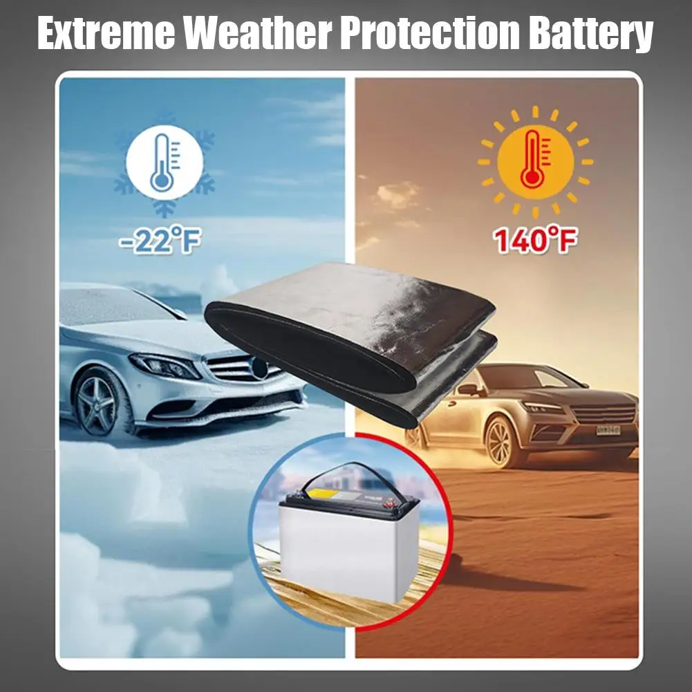 

Car Battery Insulation Cotton Mats Flexible Cold-resistant Car Battery Insulation Blanket Car Battery Insulation Fireproof Cover