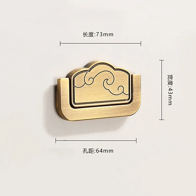 

1PC Exquisite Kitchen Cabinet Door Knobs Chinese Drawer Handles Sturdy Zinc Alloy Furniture Handle Furniture Hardware Pulls