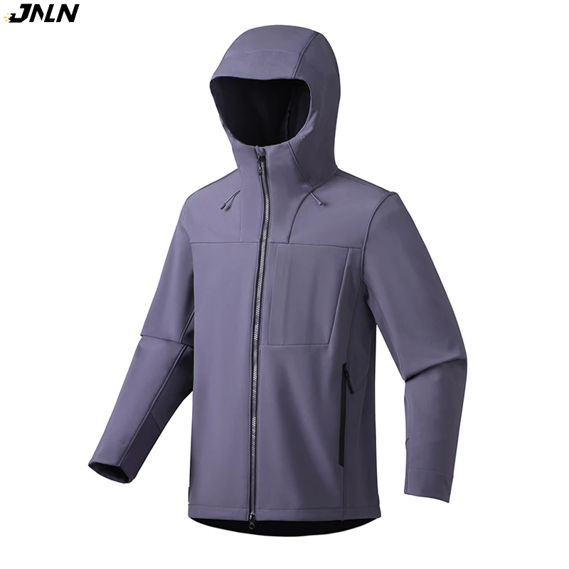 

JNLN Men's Women's Waterproof Soft-Shell Jacket Inner Fleece Warm Windbreaker Unisex Hiking Climbing Trekking Outdoor Raincoat