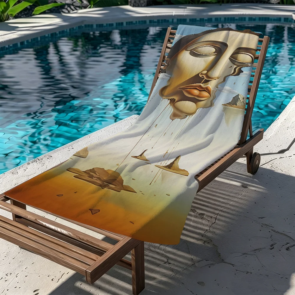 Famous pretty S-salvador-R art Towel Large Quick-Drying Microfiber soft Beach Towel for Travel Fitness Sauna Bathing Camping