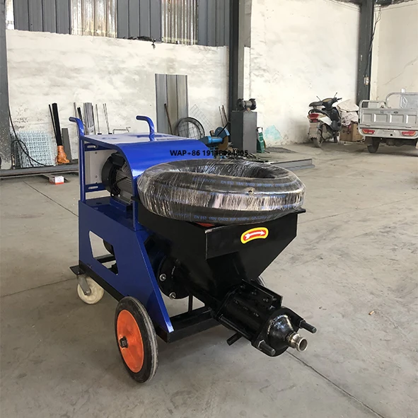 Small Mortar Spraying Machine Plunger Hydraulic Mortar Sprayer Putty Real Stone Paint Wall Spraying Machine Plastering Machine