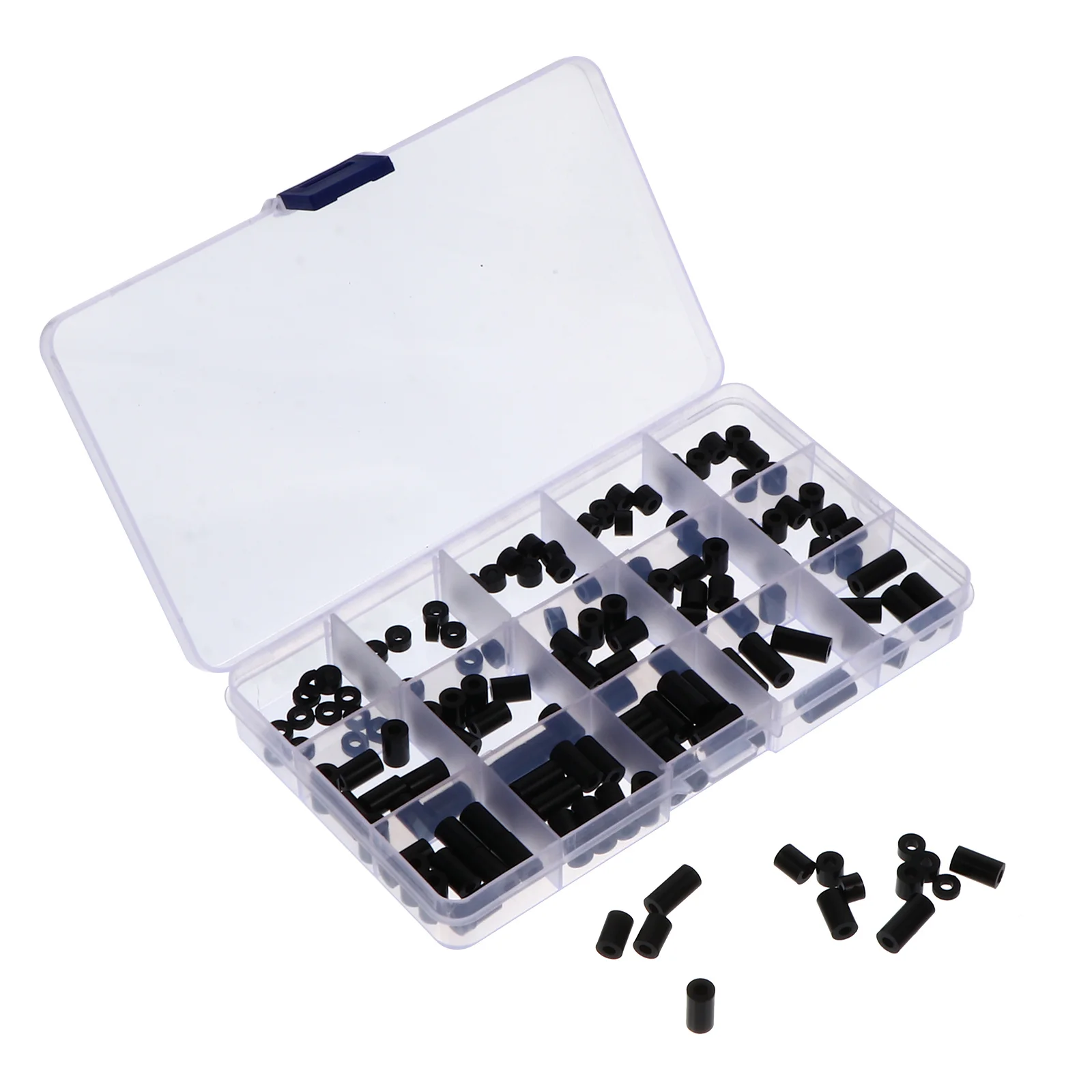 

140pcs Insulating Column Washers Kit Nylon Cylinder Spacers For Electrical Sealing Fastening Automotive Marine Use Gasket