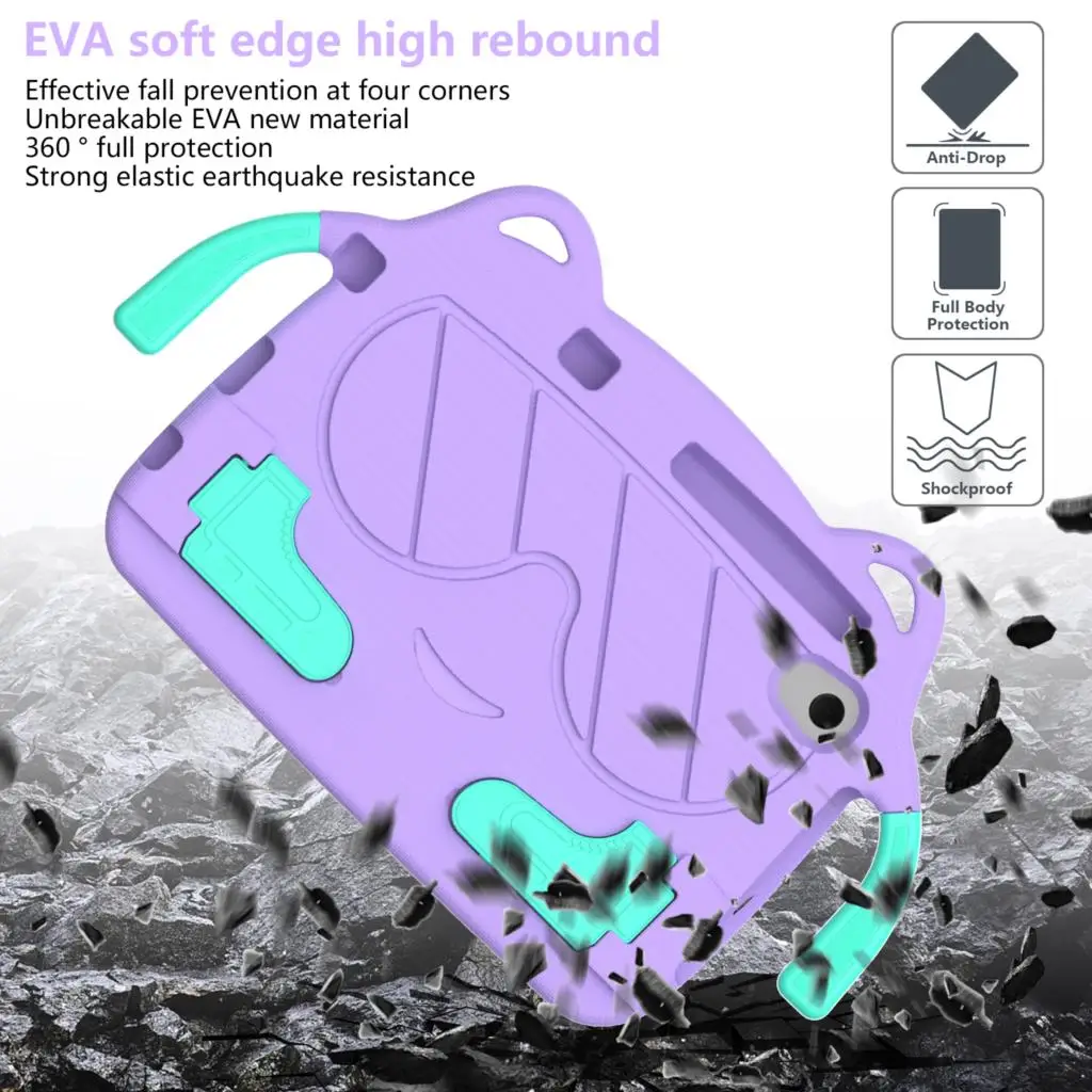 Etui na tablet Lenovo Tab M11 M10 plus 3rd Gen TB125FU TB128FU P11 Plus TB-J607F M8 4rd Gen TB300FU Kids EVA Handle Stand Tablet Cover — zdjęcie produktu 6