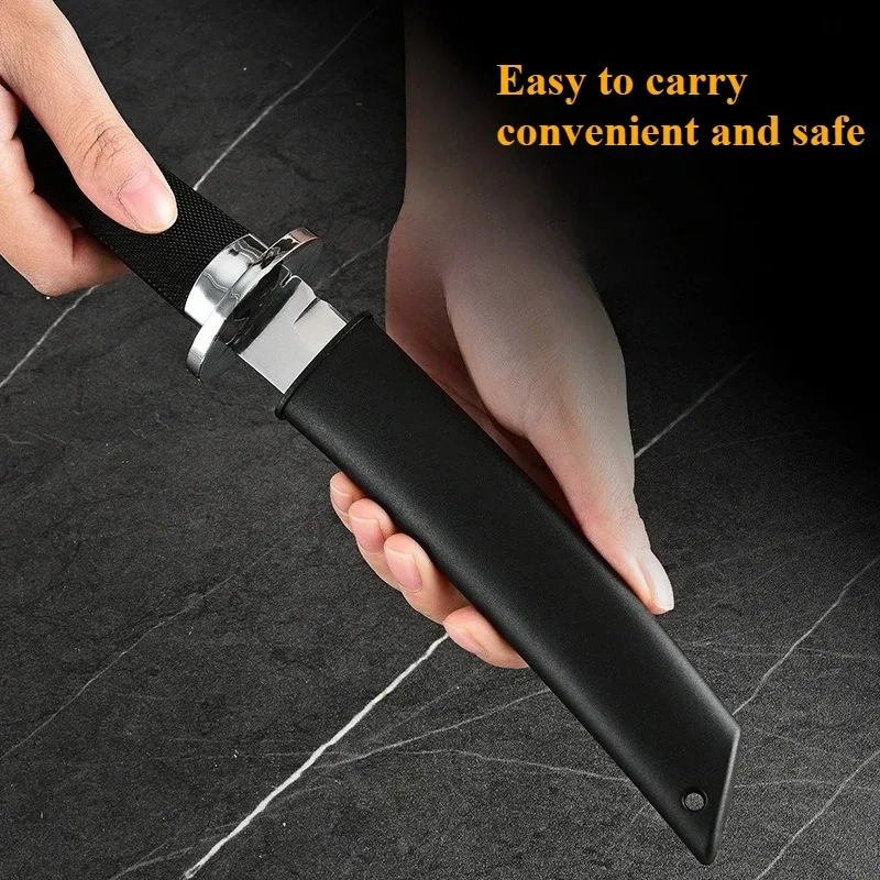 NEW outdoor wilderness survival knife, integrated dragon bone knife, Sanmei Japanese style knife