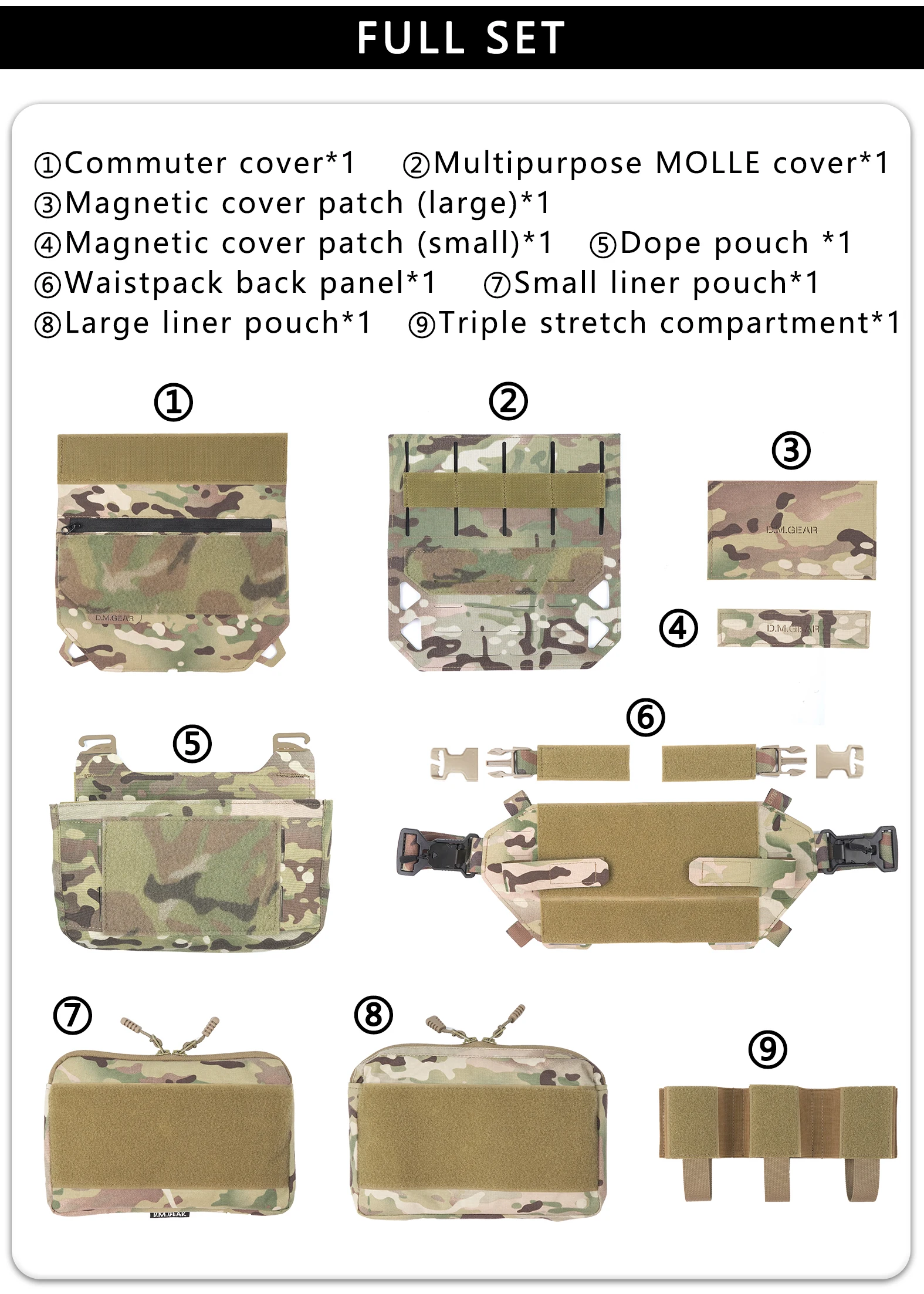 Tactical Bag 1120x Multifunctional Hunting Accessories Shoulder