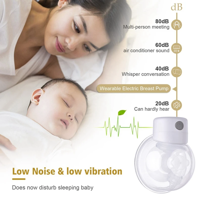 S12 Wearable Electric Breast Pump Silent Invisible Hands Free Breast Pump Comfort Milk Collector Milk Puller Easy Carrying