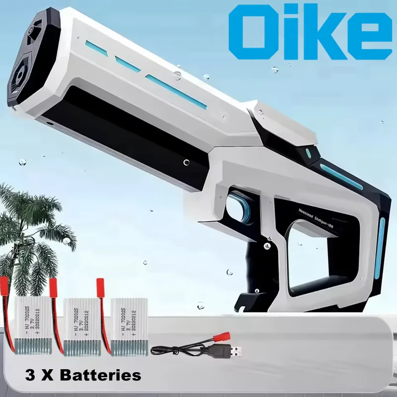 Elektrisch waterpistool speelgoed voor kinderen, volwassenen, automatische zuigwaterblaster, zomer buiten speelgoed, strand, zwembad, tuin spel