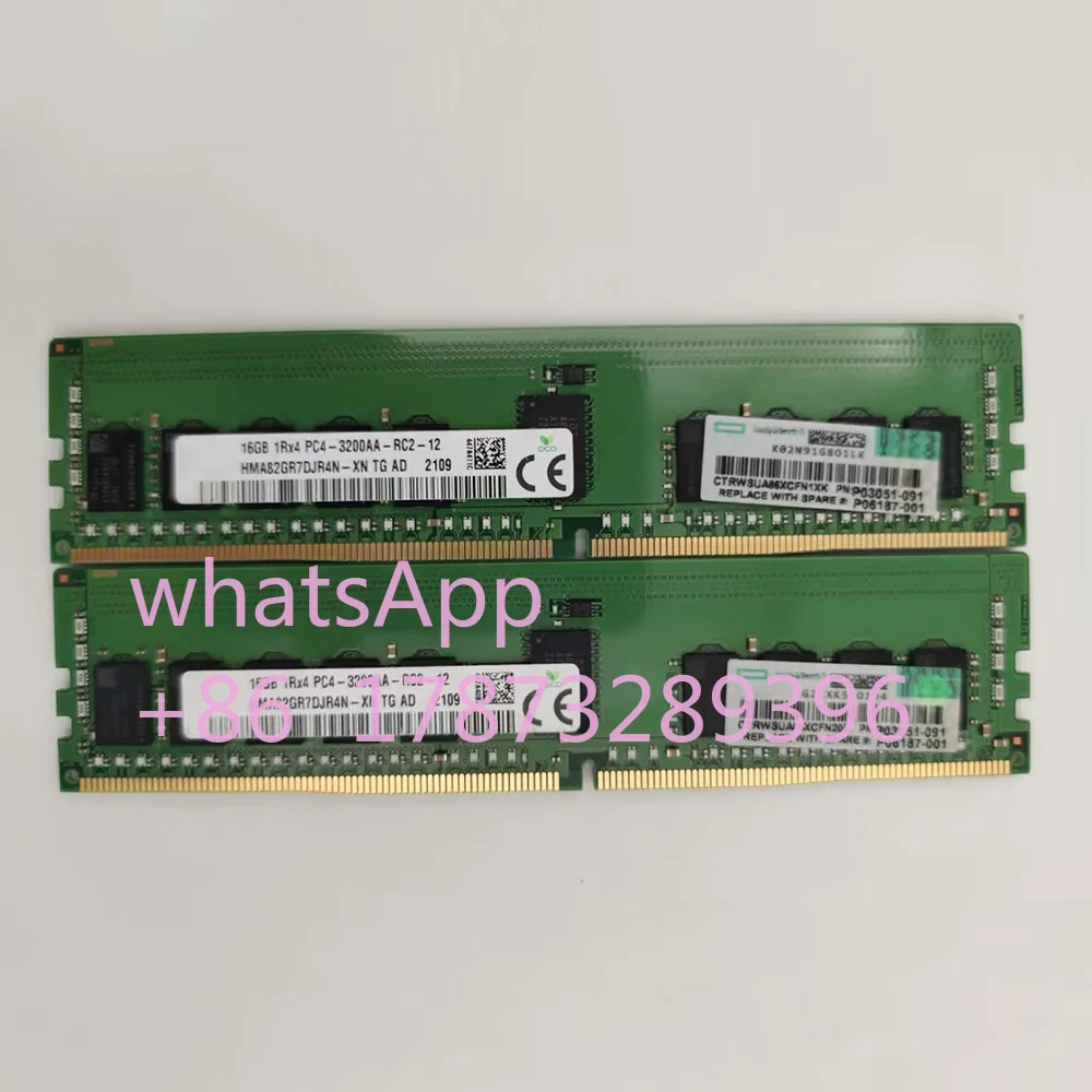 1PCS RAM For 16G 1RX4 3200AA ECC REG Memory HMA82GR7DJR4N-XN